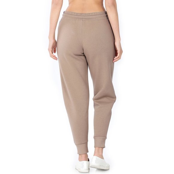 Women's Thick Fleece Sweatpants Joggers with pockets - Relaxed fit - Picture 4 of 5